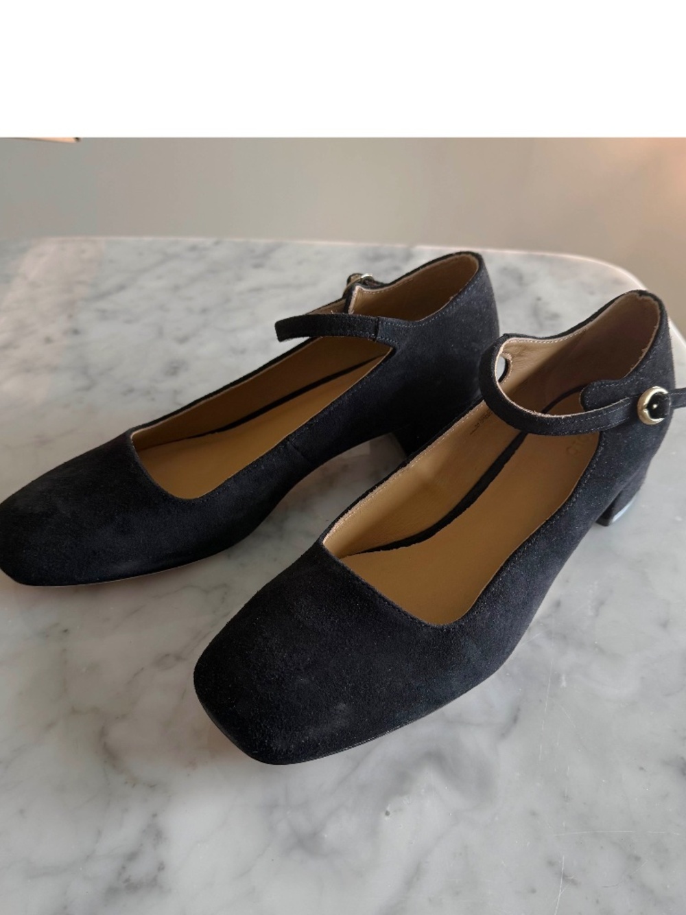 NWT Nisolo Luna Mary Jane Heels Women’s 11 Black Leather Block Heel Comfort Shoe - Picture 4 of 8